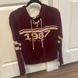 1987 Star Squad Burgundy Sweater